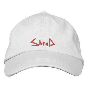 Brodée casquette de snowboard de shérif rouge