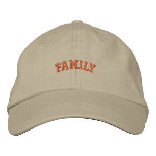 Brodée Casquette de style à sangle réglable pour famille 