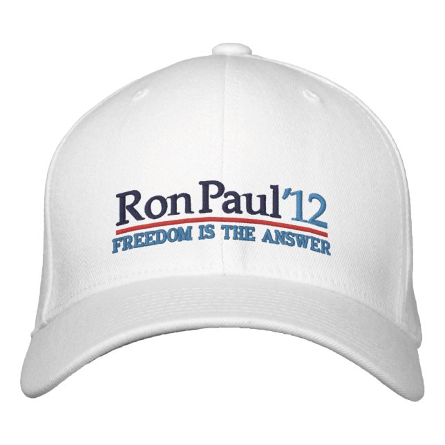 Brodée Casquette de style Campagne Ron Paul ’12 (Devant)