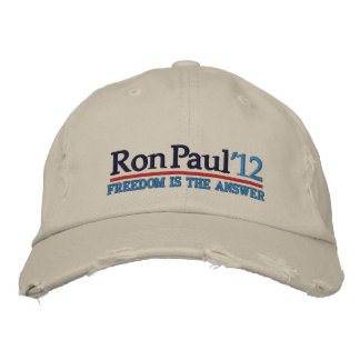 Brodée Casquette de style Campagne Ron Paul ’12