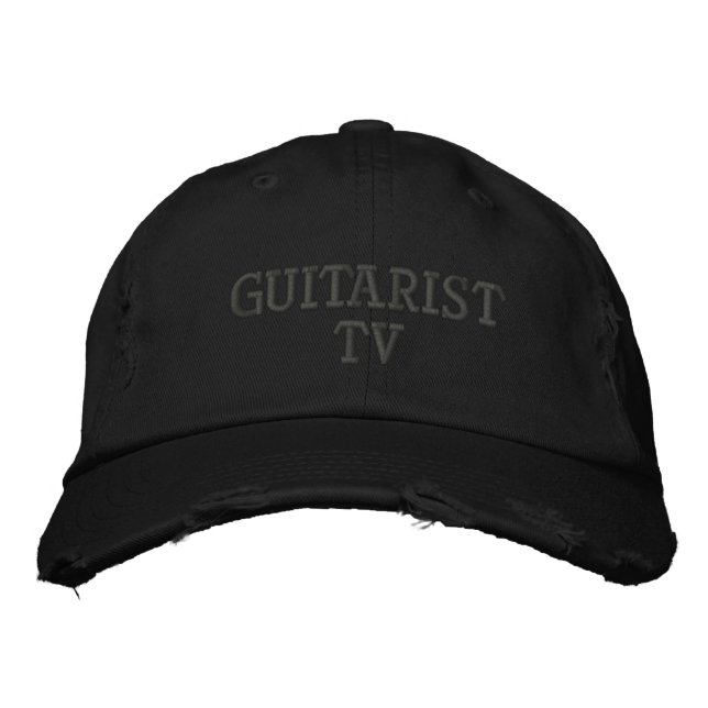 Brodée Casquette de télévision guitariste (Devant)