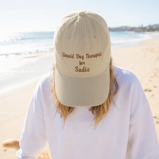 Brodée Casquette de thérapeute canine non rémunérée perso (Créateur téléchargé)