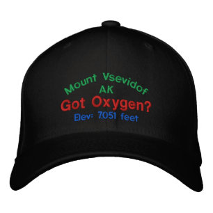 Brodée Casquette d'élévation du mont Vsevidof Alaska