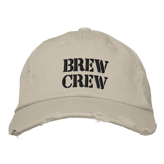 Brodée Casquette D'ÉQUIPAGE DE BREW (Devant)