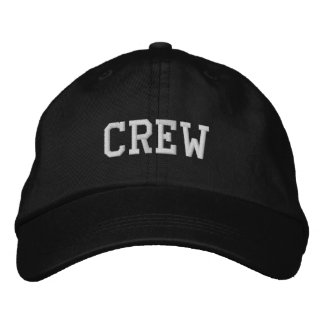 Brodée Casquette d'équipage nautique noir