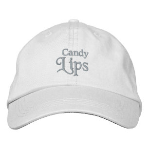 BRODÉE CASQUETTE DES LÈVRES DE CANDY