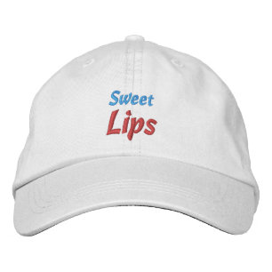 BRODÉE CASQUETTE DES LÈVRES SUCRÉS