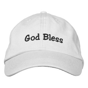 Brodée Casquette Dieu béni - Blanc