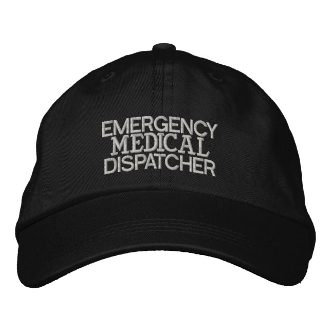 Brodée Casquette Dispatcher Médicale d'urgence (Devant)