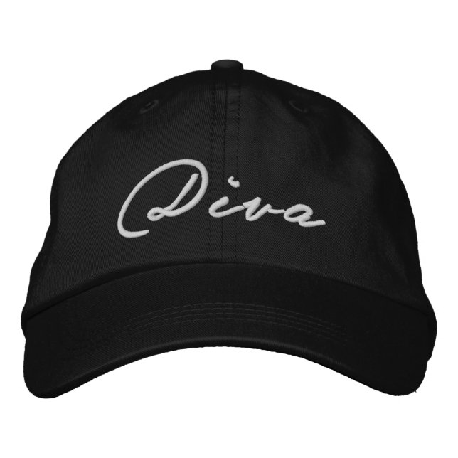 Brodée casquette "DIVA" (Devant)