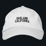 Brodée Casquette d'Oakland en Californie<br><div class="desc">Soyez fier de votre ville natale</div>