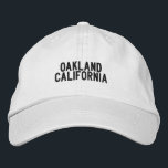 Brodée Casquette d'Oakland en Californie<br><div class="desc">Soyez fier de votre ville natale</div>
