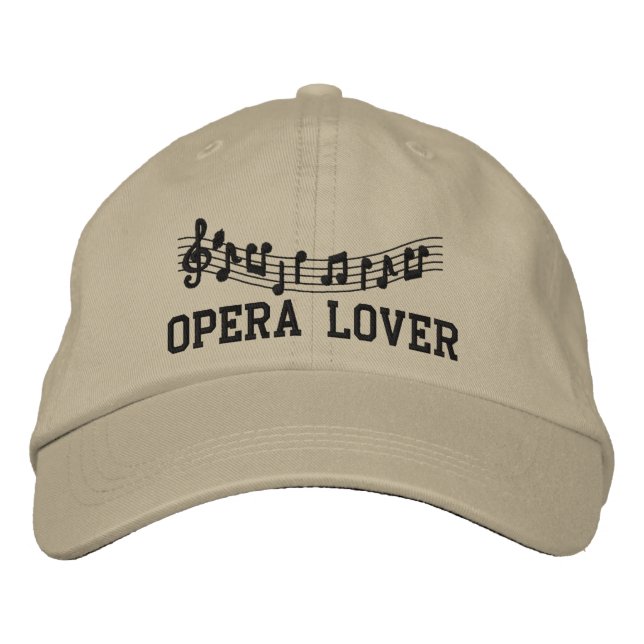 Brodée Casquette d'opéra brodé (Devant)