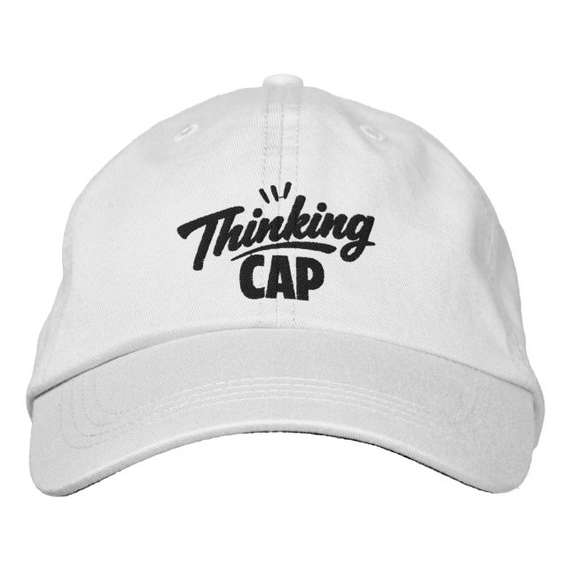 Brodée Casquette drôle de réflexion Humour (Devant)