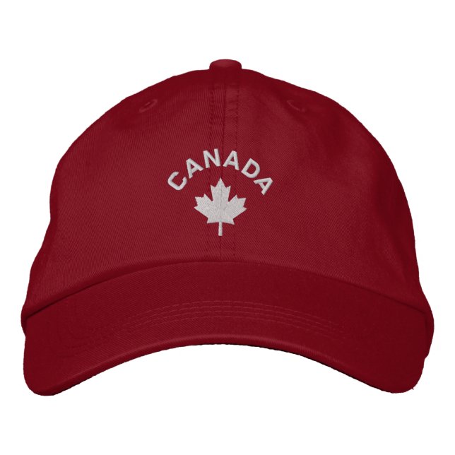 Brodée Casquette du Canada - Casquette de la feuille d'ér (Devant)