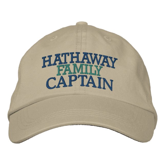 Brodée Casquette du capitaine de famille (Devant)