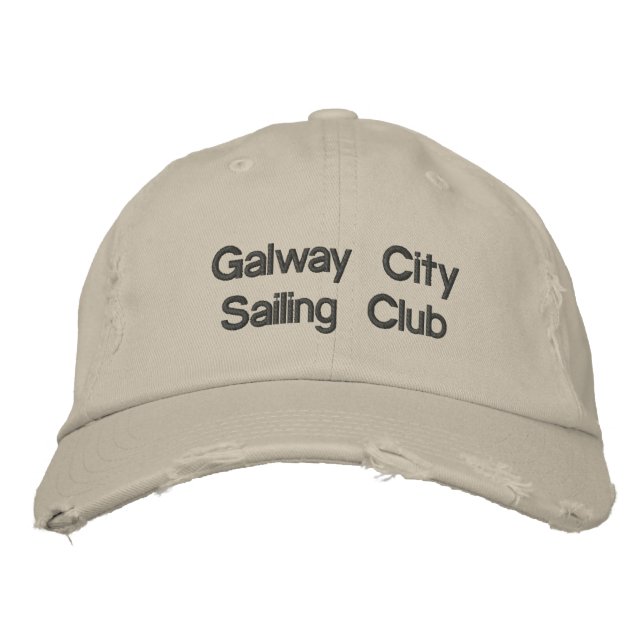 Brodée Casquette du club de voile de Galway City (Devant)