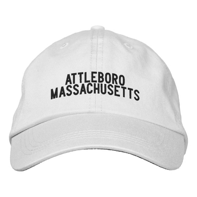 Brodée Casquette du Massachusetts d'Attleboro (Devant)