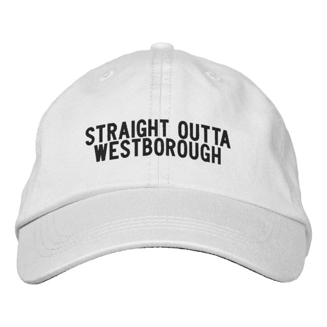 Brodée Casquette du Massachusetts de Westborough (Devant)