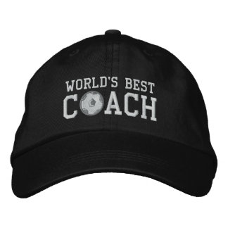 Brodée Casquette du meilleur entraîneur de football du mo