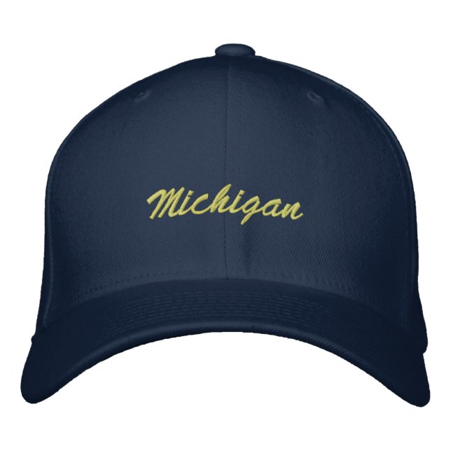 Brodée Casquette du Michigan (Devant)