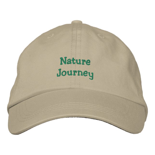 Brodée Casquette du voyage nature (Devant)