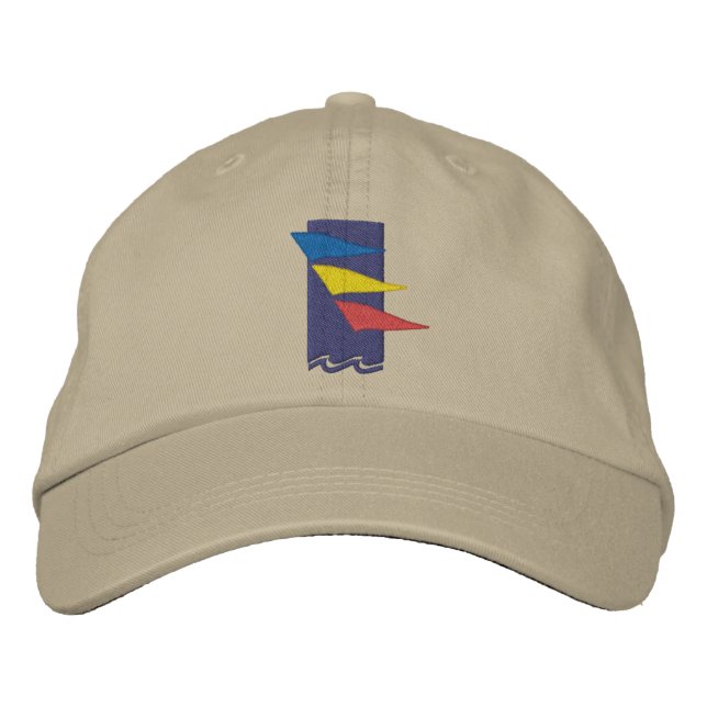 Brodée Casquette du Yacht Club de Burlington (Devant)