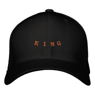 Brodée Casquette élégante avec texte personnalisé Roi 777