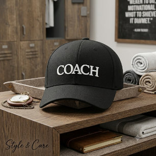 Brodée Casquette en laine Flexfit COACH personnalisée