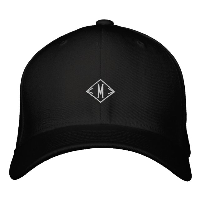 Brodée Casquette en laine Flexfit Monogramme ou initiale  (Devant)