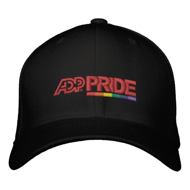 Brodée Casquette en laine flexible ADP Pride - Noir (Devant)