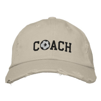 Brodée Casquette entraîneur de football