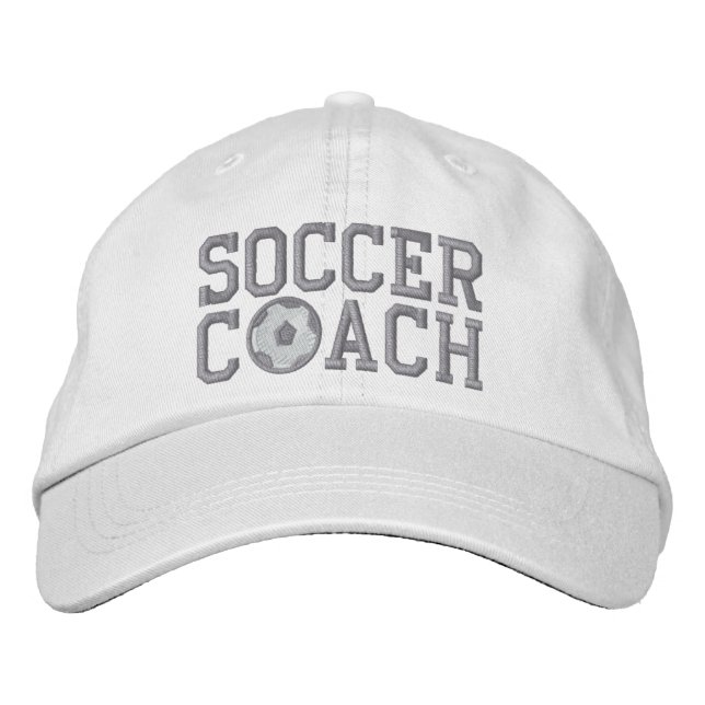 Brodée Casquette entraîneur de football (Devant)
