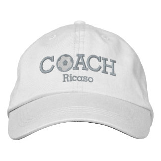 Brodée Casquette entraîneur de football personnalisé