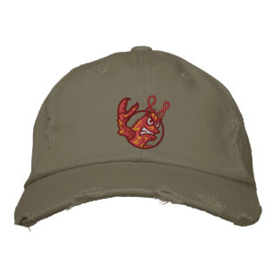 Brodée Casquette fâché de homard