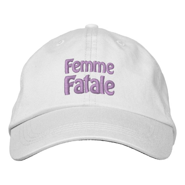 Brodée Casquette FEMME FATALE (Devant)
