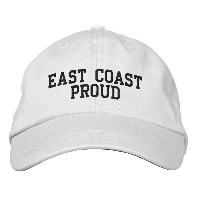 Brodée Casquette fier de la côte Est (Devant)