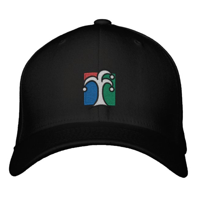 Brodée casquette fou - brodé (Devant)
