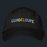 BRODÉE CASQUETTE GUADELOUPE<br><div class="desc">CASQUETTE de baseball GUADELOUPE (ajustable)</div>
