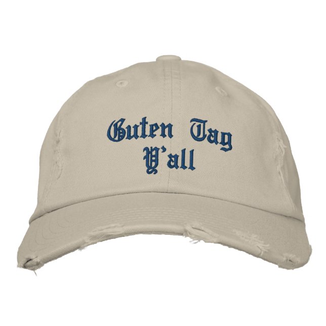Brodée casquette "Guten Tag Y'all" (Devant)