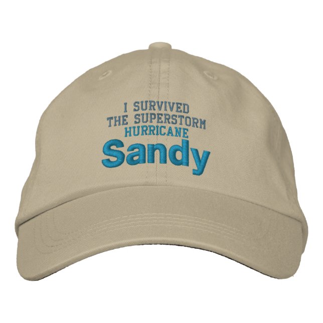 Brodée casquette HOURRICANE SANDY (Devant)