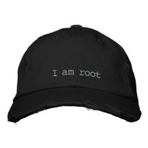 casquette 'I am root'