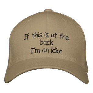Brodée Casquette Idiot