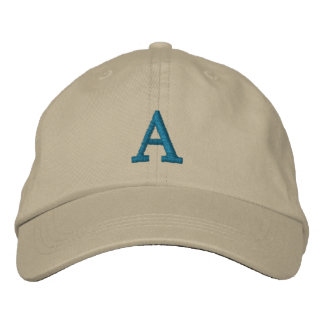 Brodée Casquette initial de monogramme personnalisable