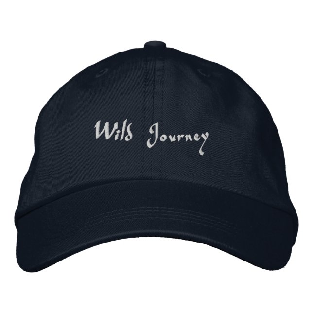 Brodée Casquette inspirée de l'aventure de texte de voyag (Devant)