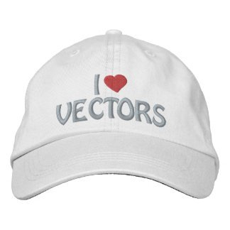 Brodée Casquette J'adore l'art vectoriel