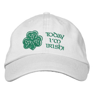 Brodée Casquette Je suis irlandais aujourd'hui