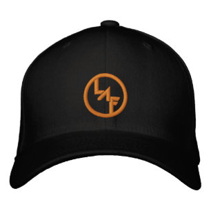 Brodée Casquette LAF noir et orange