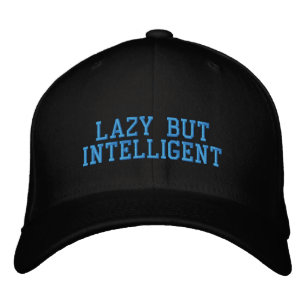 Brodée CASQUETTE LAZY MAIS INTELLIGENT par LBI APPAREL