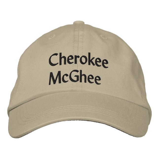 Brodée Casquette léger CherokeeMcGhee (Devant)